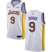 Men's Nike Los Angeles Lakers #9 Rajon Rondo Swingman White NBA Jersey - Association Edition