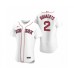 Men's Boston Red Sox #2 Xander Bogaerts Nike White Authentic 2020 Home Stitched Jersey