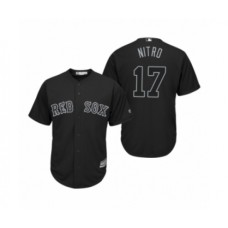 Men's Boston Red Sox #17 Nathan Eovaldi Nitro Black 2019 Players Weekend Replica Stitched Jersey