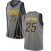 Men's Nike Indiana Pacers #25 Al Jefferson Swingman Gray NBA Jersey - City Edition