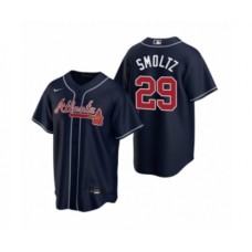 Men's Atlanta Braves #29 John Smoltz Nike Navy 2020 Replica Alternate Stitched Jersey