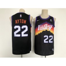 Men's Phoenix Suns #22 Deandre Ayton Swingman Black Nike Finished Basketball Stitched Jersey