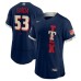 Men's Texas Rangers #53 Adolis Garca Nike Navy 2021 MLB All-Star Game Authentic Player Stitched Jersey