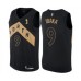 Men's Toronto Raptors #9 Serge Ibaka Swingman Black 2019 Basketball Finals Champions Jersey - City Edition