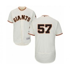 Men's San Francisco Giants #57 Dereck Rodriguez Cream Home Flex Base Authentic Collection Baseball Player Stitched Jersey