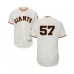 Men's San Francisco Giants #57 Dereck Rodriguez Cream Home Flex Base Authentic Collection Baseball Player Stitched Jersey