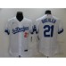 Men's Nike Los Angeles Dodgers #21 Walker Buehler White Elite City Player Stitched Jersey