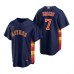 Men's Nike Houston Astros #7 Craig Biggio Navy Alternate Stitched Baseball Jersey