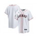 Men's Houston Astros Blank White 2022 World Series Home Stitched Baseball Jersey