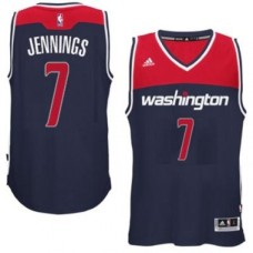 adidas Washington Wizards #7 Brandon Jennings Navy Blue Swingman Alternate Jersey