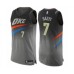 Men's Oklahoma City Thunder #7 Darius Bazley Authentic Gray Basketball Stitched Jersey - City Edition