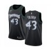 Men's Nike Minnesota Timberwolves #43 Anthony Tolliver Swingman Black Hardwood Classics Jersey