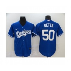 Men's Los Angeles Dodgers #50 Mookie Betts Royal 2020 Cool Base Stitched Jersey