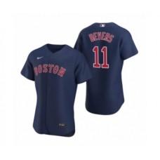 Men's Boston Red Sox #11 Rafael Devers Nike Navy Authentic 2020 Alternate Stitched Jersey