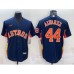 Men's Houston Astros #44 Yordan Alvarez Navy Blue With Patch Stitched MLB Cool Base Nike Jersey