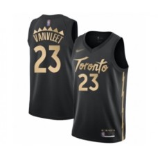 Men's Toronto Raptors #23 Fred VanVleet Swingman Black Basketball Stitched Jersey - 2019 20 City Edition