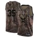 Men's Nike Milwaukee Bucks #35 Mirza Teletovic Swingman Camo Realtree Collection NBA Jersey