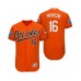 Men's Orange Baltimore Orioles #16 Trey Mancini 2018 Spring Training Flex Base Stitched Jersey