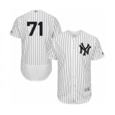 Men's New York Yankees #71 Stephen Tarpley White Home Flex Base Authentic Collection Baseball Player Stitched Jersey