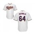 Men's Minnesota Twins #64 Willians Astudillo Replica White Home Cool Base Baseball Jersey