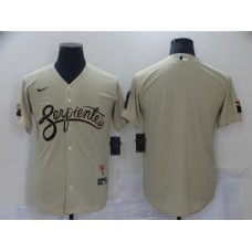 Men's Arizona Diamondbacks Blank Gold 2021 City Connect Replica Player Stitched Jersey