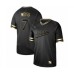 Men's Oakland Athletics #7 Walt Weiss Authentic Black Gold Fashion Baseball Stitched Jersey