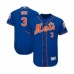 Men's New York Mets #3 Tomas Nido Royal Blue Alternate Flex Base Authentic Collection Baseball Player Stitched Jersey