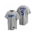 Men's Los Angeles Dodgers #5 Corey Seager Nike Gray Replica Alternate Stitched Jersey