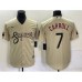 Men's Nike Arizona Diamondbacks #7 Corbin Carroll 2021 Gold City Connect Cool Base Stitched Jersey