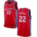 Men's Nike Philadelphia 76ers #22 Wilson Chandler Swingman Red NBA Jersey Statement Edition