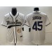 Men's Chicago White Sox #45 Michael Jordan Number White Cool Base Stitched Baseball Jersey