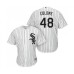 Men's Chicago White Sox #48 Alex Colome Replica White Home Cool Base Baseball Jersey