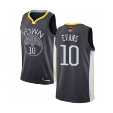 Men's Golden State Warriors #10 Jacob Evans Swingman Black Basketball 2019 Basketball Finals Bound Jersey - Statement Edition