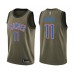 Men's Oklahoma City Thunder #11 Abdel Nader Swingman Green Salute to Service Basketball Stitched Jersey