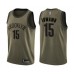 Men's Brooklyn Nets #15 Timothe Luwawu Swingman Green Salute to Service Basketball Stitched Jersey