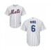 Men's New York Mets #6 Jeff McNeil Replica White Home Cool Base Baseball Jersey