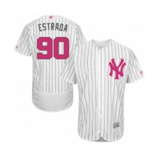 Men's New York Yankees #90 Thairo Estrada Authentic White 2016 Mother's Day Fashion Flex Base Baseball Player Stitched Jersey