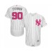 Men's New York Yankees #90 Thairo Estrada Authentic White 2016 Mother's Day Fashion Flex Base Baseball Player Stitched Jersey