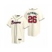 Men's Atlanta Braves #26 Mike Foltynewicz Nike Cream 2020 Replica Alternate Stitched Jersey