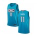 Men's Oklahoma City Thunder #11 Abdel Nader Authentic Turquoise Basketball Stitched Jersey - City Edition