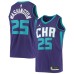 Men's Charlotte Hornets #25 PJ Washington Jr. Jordan Brand Purple 2020-21 Swingman Stitched Jersey