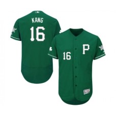 Men's Pittsburgh Pirates #16 Jung-ho Kang Green Celtic Flexbase Authentic Collection Baseball Jersey