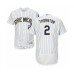 Men's Milwaukee Brewers #2 Trent Grisham White Home Flex Base Authentic Collection Baseball Player Stitched Jersey