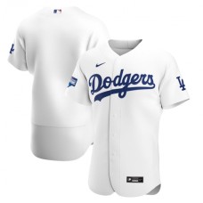 Men's Los Angeles Dodgers Blank Nike White 2020 World Series Champions Home Authentic Team Stitched Jersey