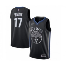 Men's Golden State Warriors #17 Chris Mullin Swingman Black Basketball Stitched Jersey - 2019 20 City Edition