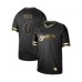 Men's Milwaukee Brewers #6 Lorenzo Cain Authentic Black Gold Fashion Baseball Stitched Jersey