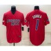 Men's Puerto Rico Baseball #1 Carlos Correa 2023 Red World Baseball Classic Stitched Jerseys