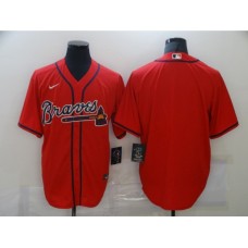 Men's Nike Atlanta Braves Blank Red Stitched Jersey