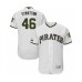 Men's Pittsburgh Pirates #46 Chris Stratton White Alternate Authentic Collection Flex Base Baseball Player Stitched Jersey