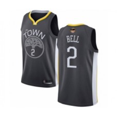 Men's Golden State Warriors #2 Jordan Bell Swingman Black 2019 Basketball Finals Bound Basketball Jersey - Statement Edition